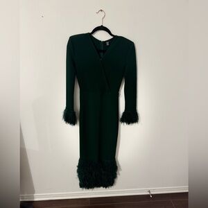 DARK GREEN dress